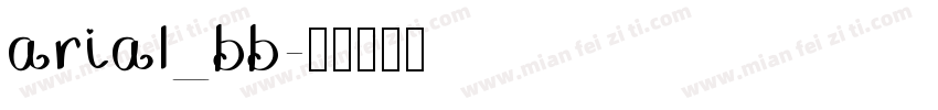 arial_bb字体转换