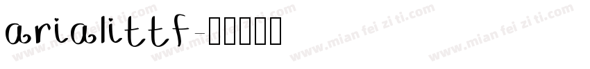 arialittf字体转换