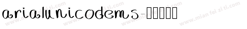 arialunicodems字体转换