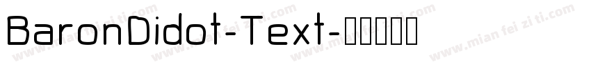BaronDidot-Text字体转换