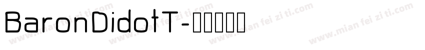 BaronDidotT字体转换