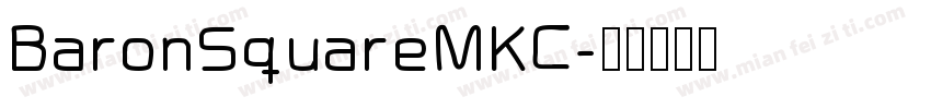 BaronSquareMKC字体转换