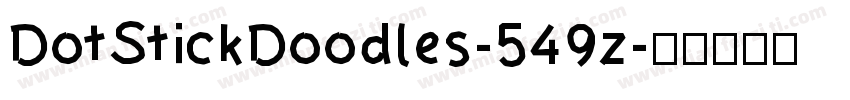 DotStickDoodles-549z字体转换