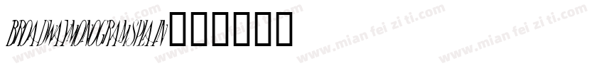 broadwaymonogramsplain字体转换