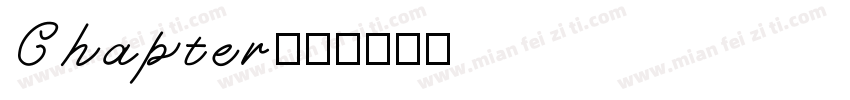 Chapter字体转换