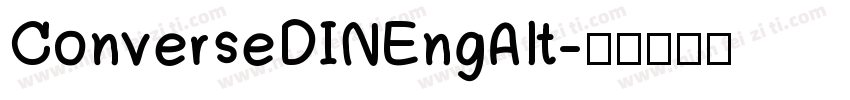 ConverseDINEngAlt字体转换