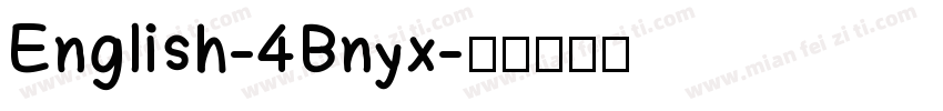 English-4Bnyx字体转换