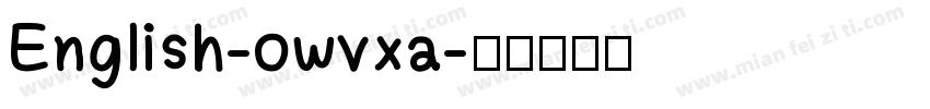 English-owvxa字体转换