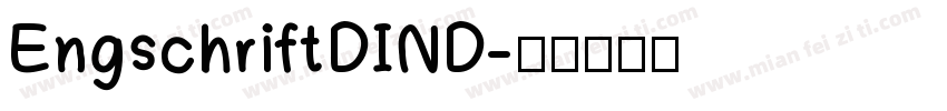 EngschriftDIND字体转换