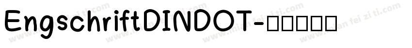 EngschriftDINDOT字体转换