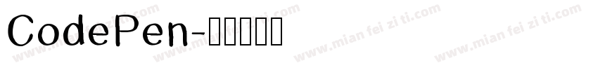 CodePen字体转换