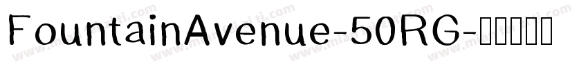 FountainAvenue-50RG字体转换