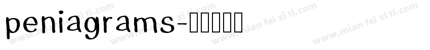peniagrams字体转换