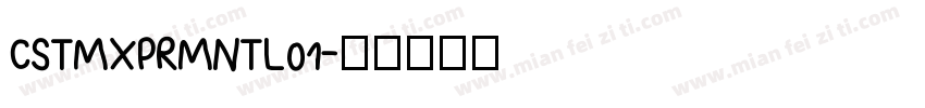 CSTMXPRMNTL01字体转换