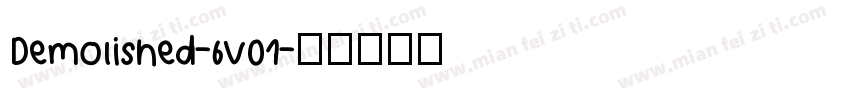 Demolished-6v01字体转换
