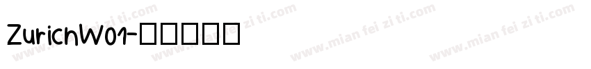 ZurichW01字体转换