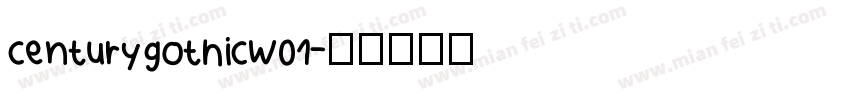 centurygothicw01字体转换
