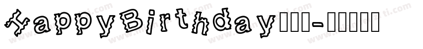 HappyBirthday手机版字体转换