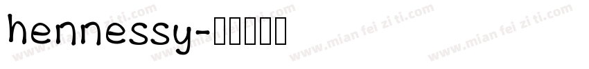 hennessy字体转换