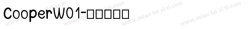 CooperW01字体转换