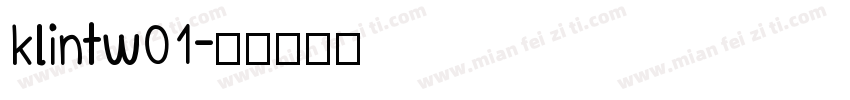 klintw01字体转换