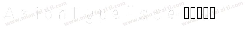 ArionTypeface字体转换