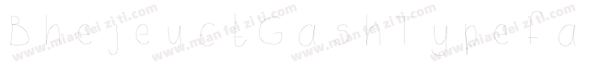 BhejeuctGashTypeface字体转换