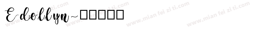 Edellyn字体转换