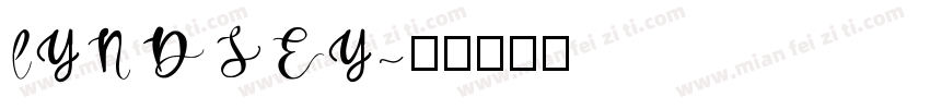 LYNDSEY字体转换