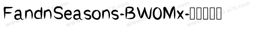 FandnSeasons-BW0Mx字体转换
