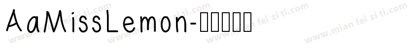 AaMissLemon字体转换