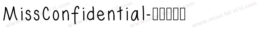 MissConfidential字体转换