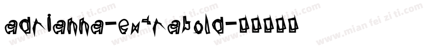 adrianna-extrabold字体转换