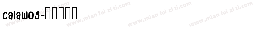 CalaW05字体转换