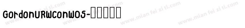 GordonURWConW05字体转换