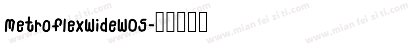 MetroflexWideW05字体转换