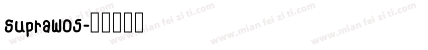 SupraW05字体转换