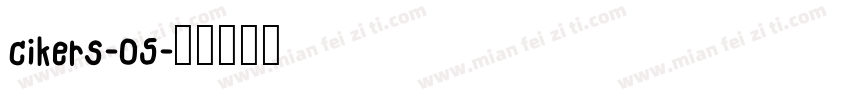 cikers-05字体转换
