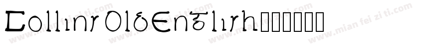 CollinsOldEnglish字体转换
