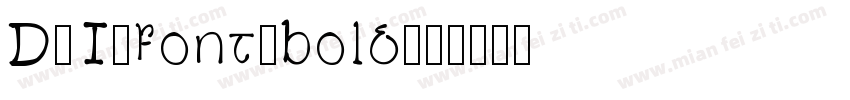 DJI-font-bold字体转换