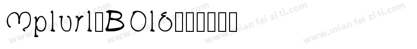 Mplusl-BOld字体转换