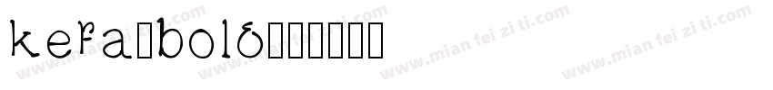 kefa-bold字体转换