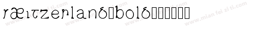 switzerland-bold字体转换