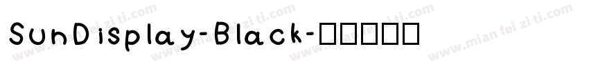 SunDisplay-Black字体转换