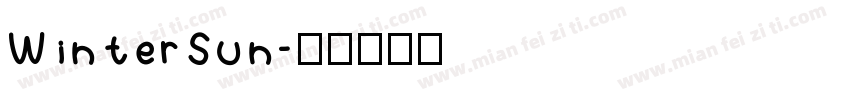 WinterSun字体转换