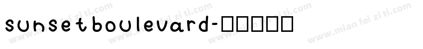 sunsetboulevard字体转换