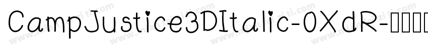 CampJustice3DItalic-0XdR字体转换