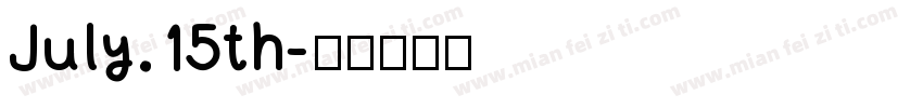 July.15th字体转换