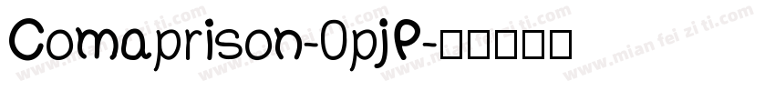 Comaprison-0pjP字体转换