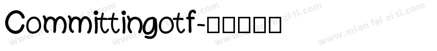 Committingotf字体转换